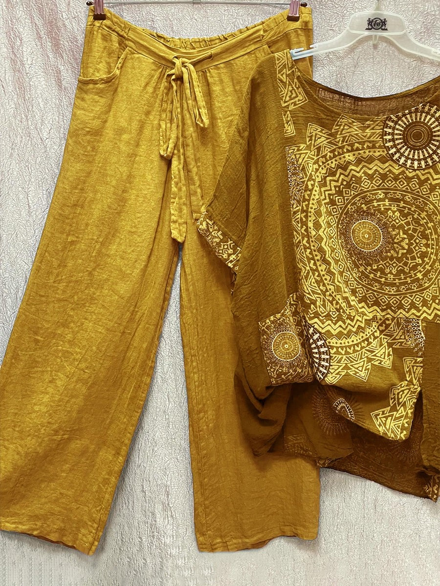 Boho Lounge Set with Mandala Print