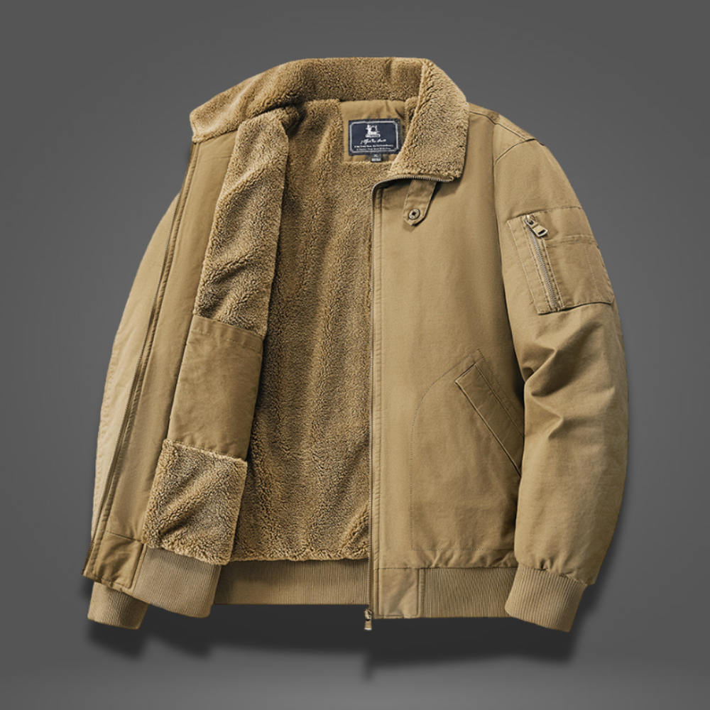 Men's Bomber Jacket with Fleece Lining | Warm, stylish and ideal for cold days