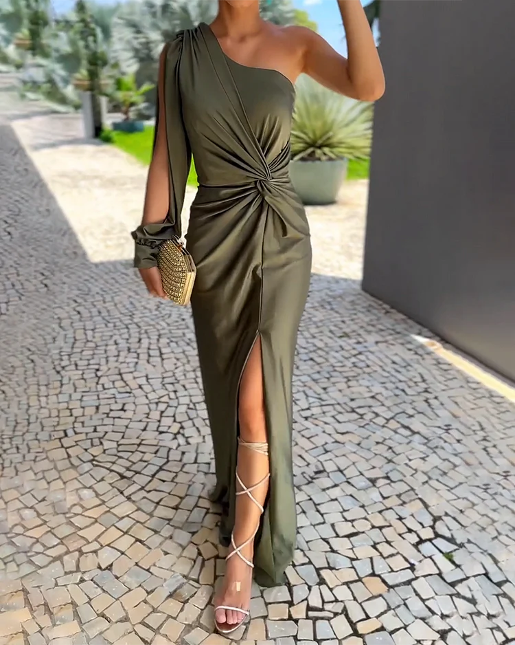 Gala Dress Asymmetrical One-Shoulder Dress