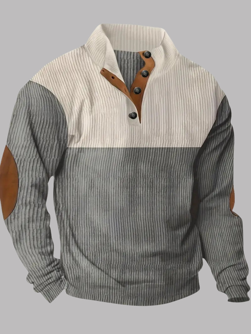 Alpino: Casual Stand Collar Henley 